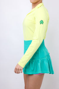 IBKUL Lucky Charm Long Sleeve Mock Neck Top