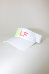 Golf Visor with Puff Logo