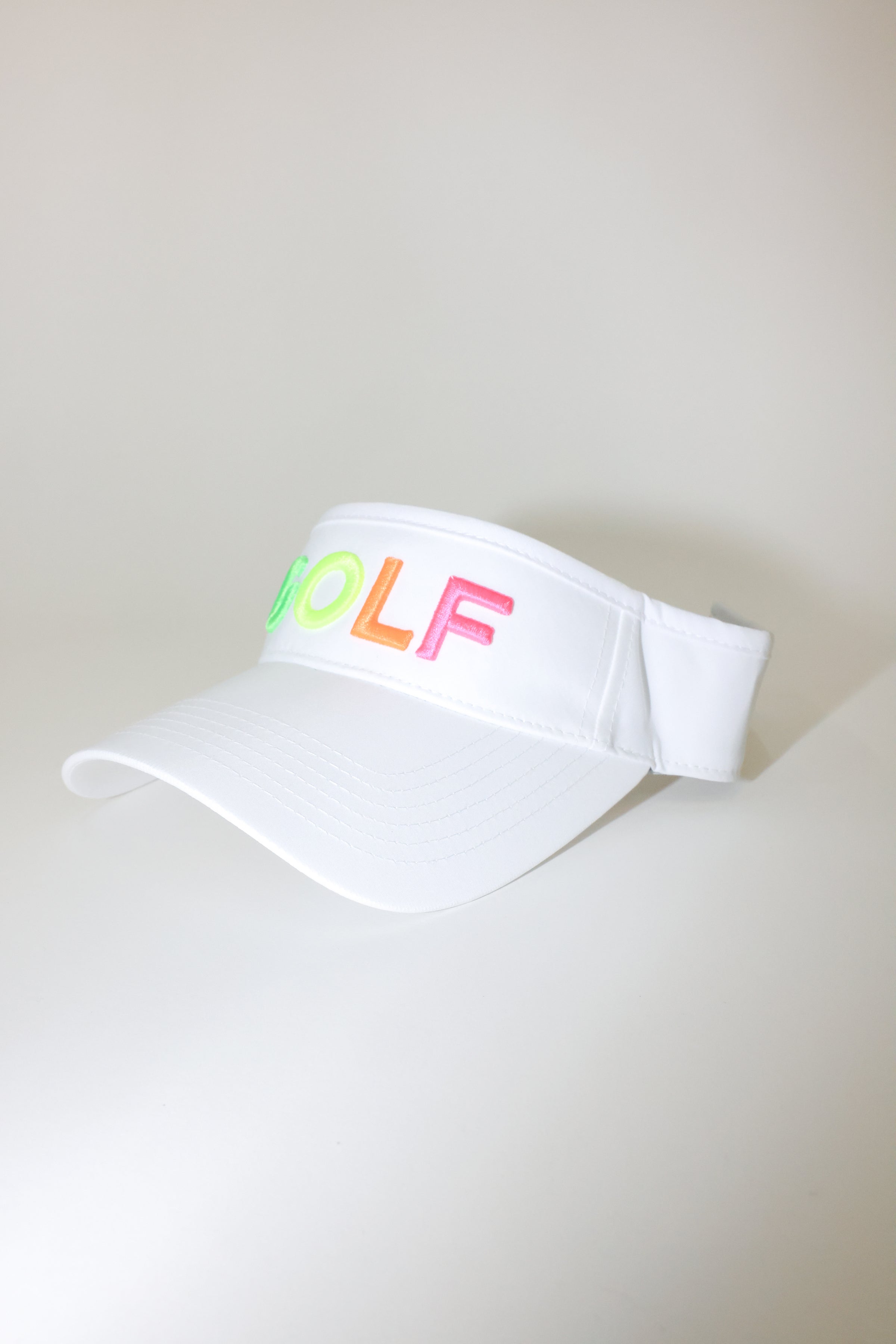 Golf Visor with Puff Logo