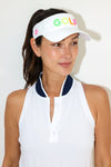 Golf Visor with Puff Logo