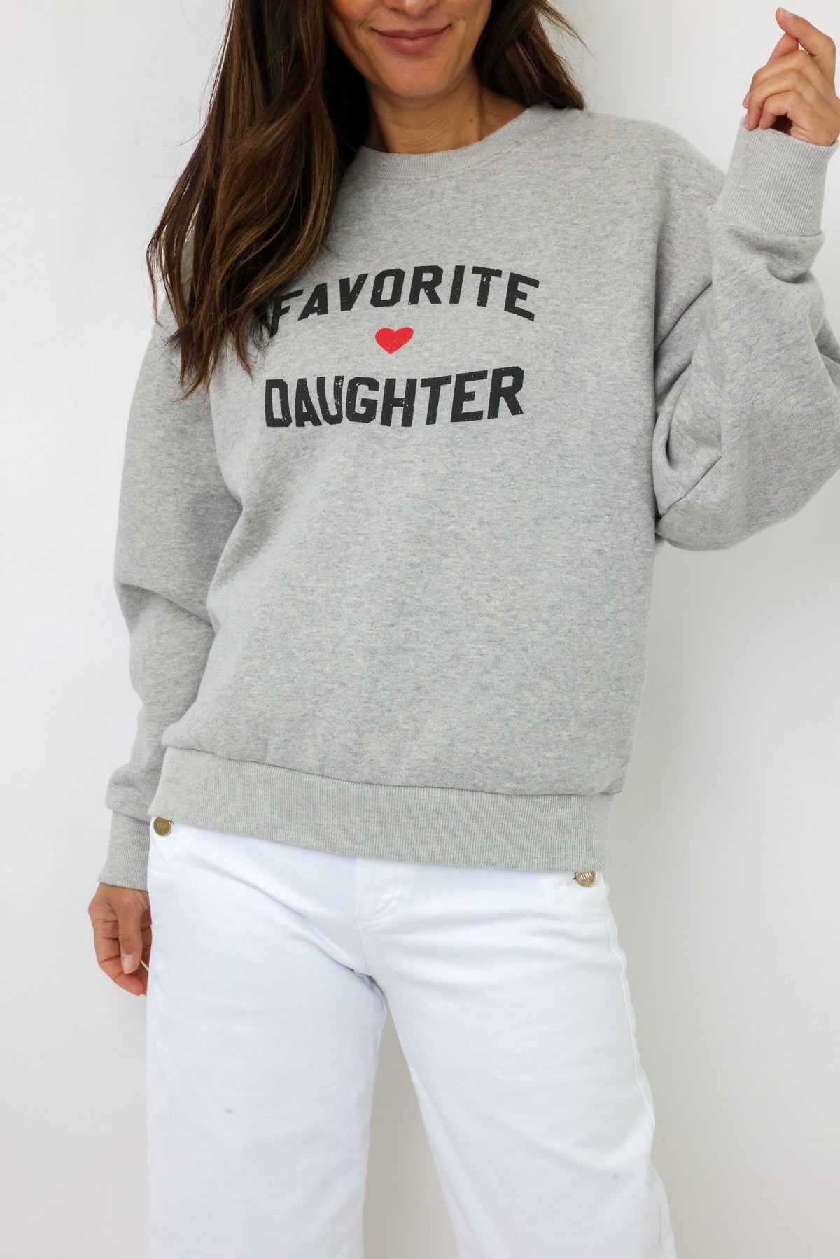 Favorite Daughter Heart Logo Sweatshirt