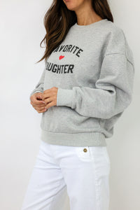 Favorite Daughter Heart Logo Sweatshirt