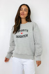 Favorite Daughter Heart Logo Sweatshirt