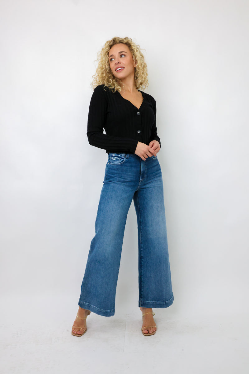 Paige Harper 30" Wide Leg Jeans