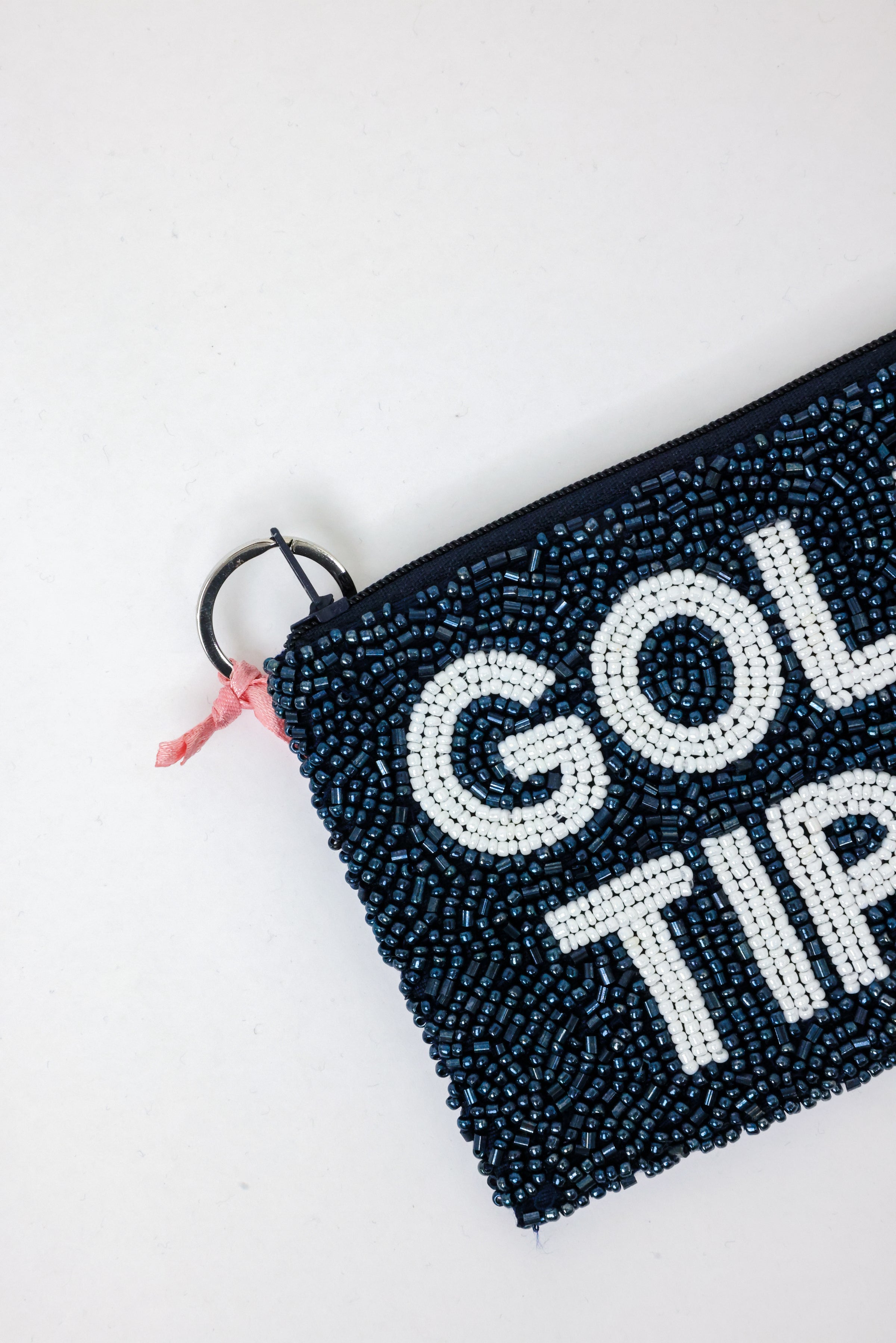 Golf Tips Beaded Coin Purse