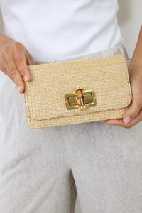 Lilly Straw Clutch