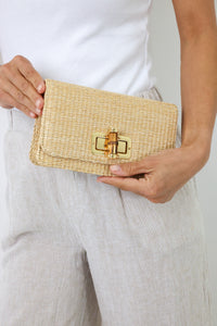 Lilly Straw Clutch