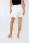 Allie Rose Pinstripe Linen Shorts