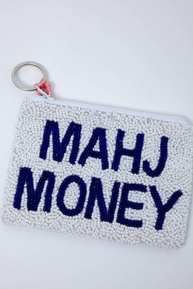 Mahj Money Beaded Coin Purse