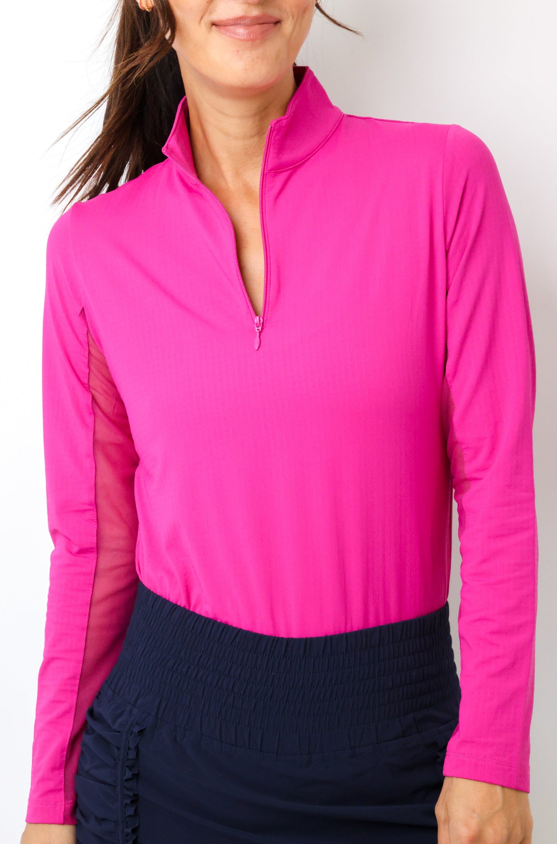 Long Sleeve Mock Neck Top