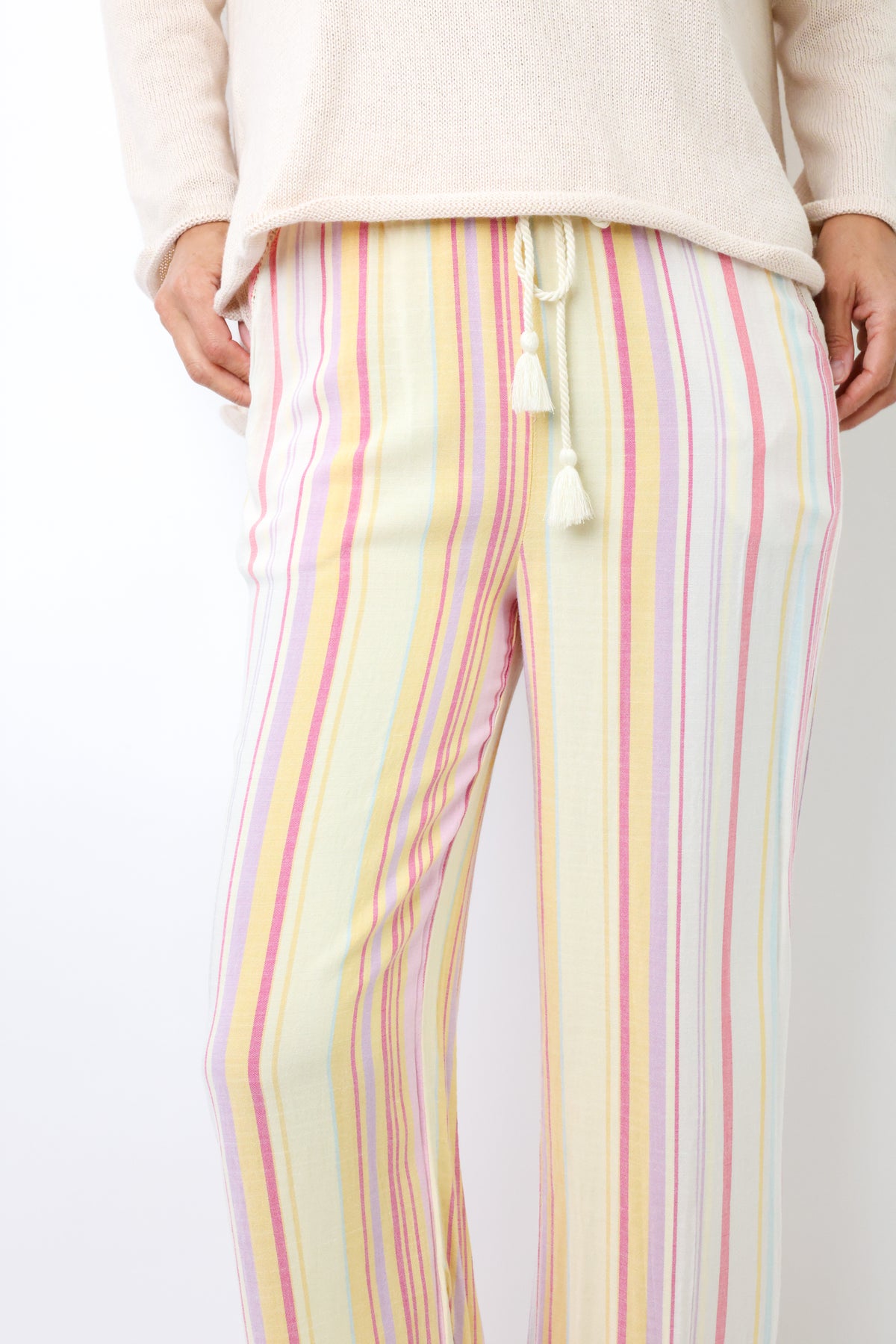 Staycation Stripe Crop Pant