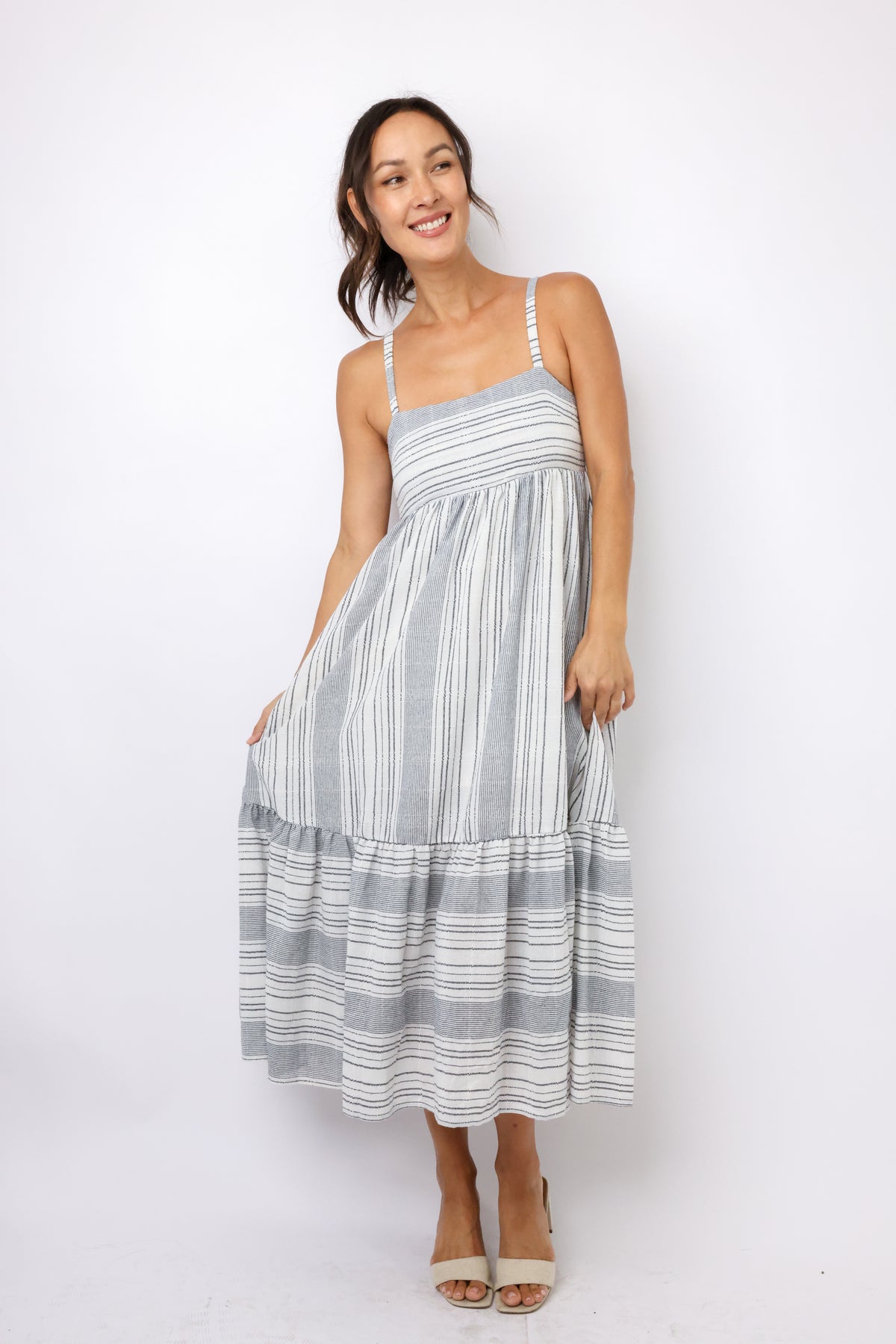 Tiered Midi Dress