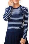 RLX Striped Long Sleeve Soft Pima Knit T-Shirt