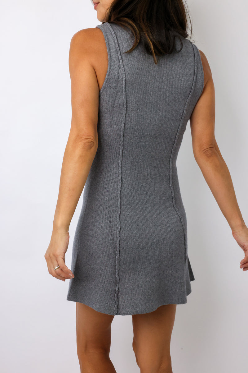 Zip Up Knit Dress