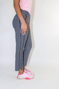 Golftini Checkered Stretch Ankle Pant