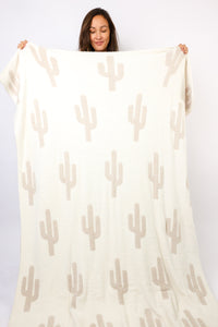 Cactus Luxe Home Blanket