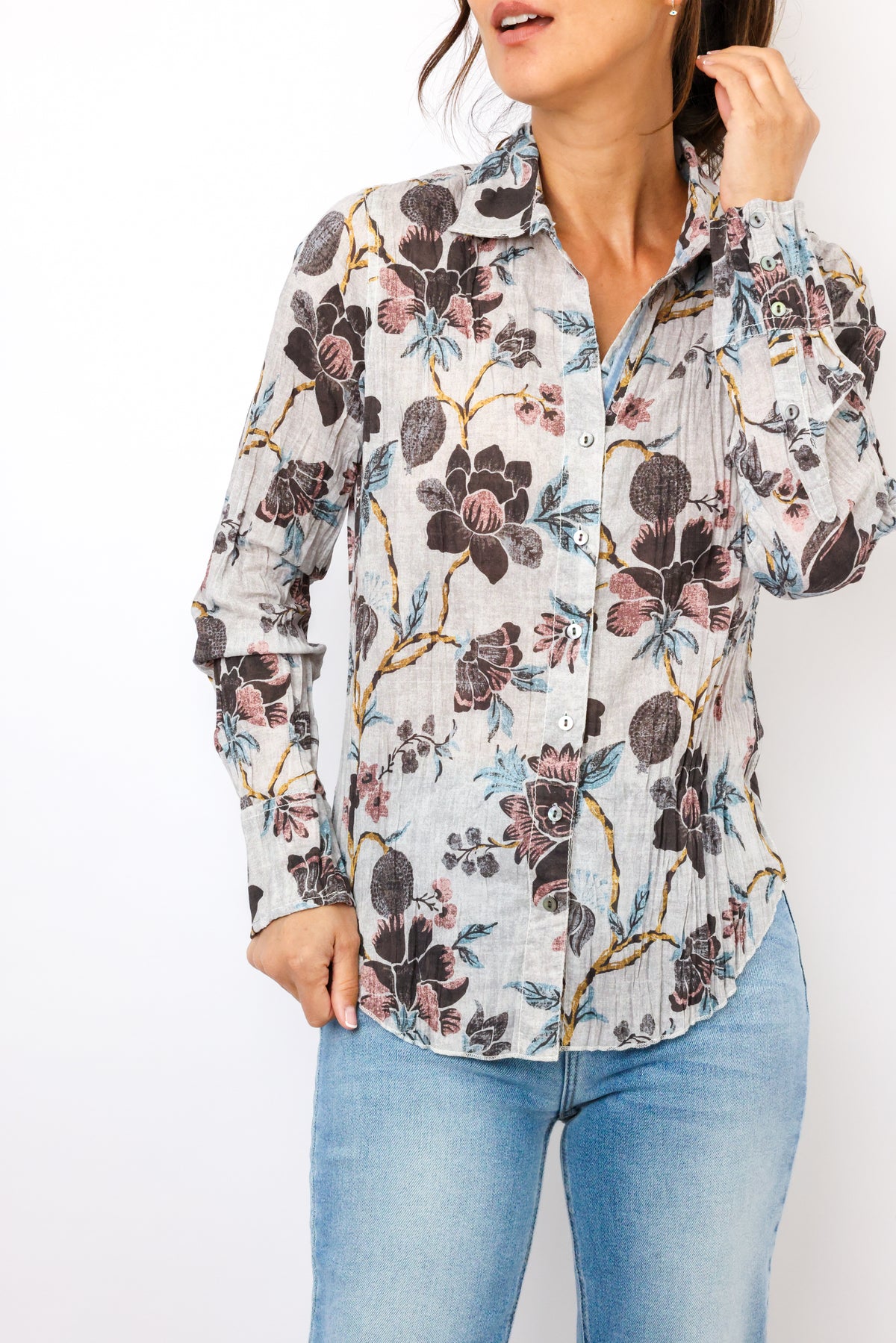 Cino Souk Floral Button Down Shirt