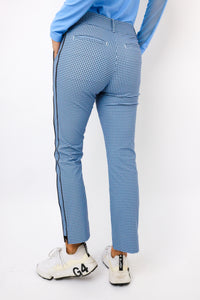 Golftini Checkered Stretch Ankle Pant