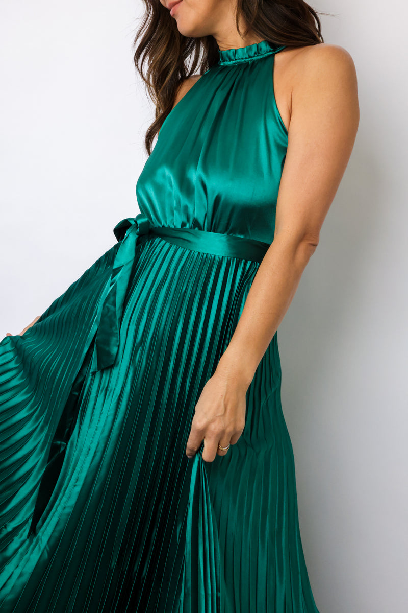 Pleated Maxi Dress