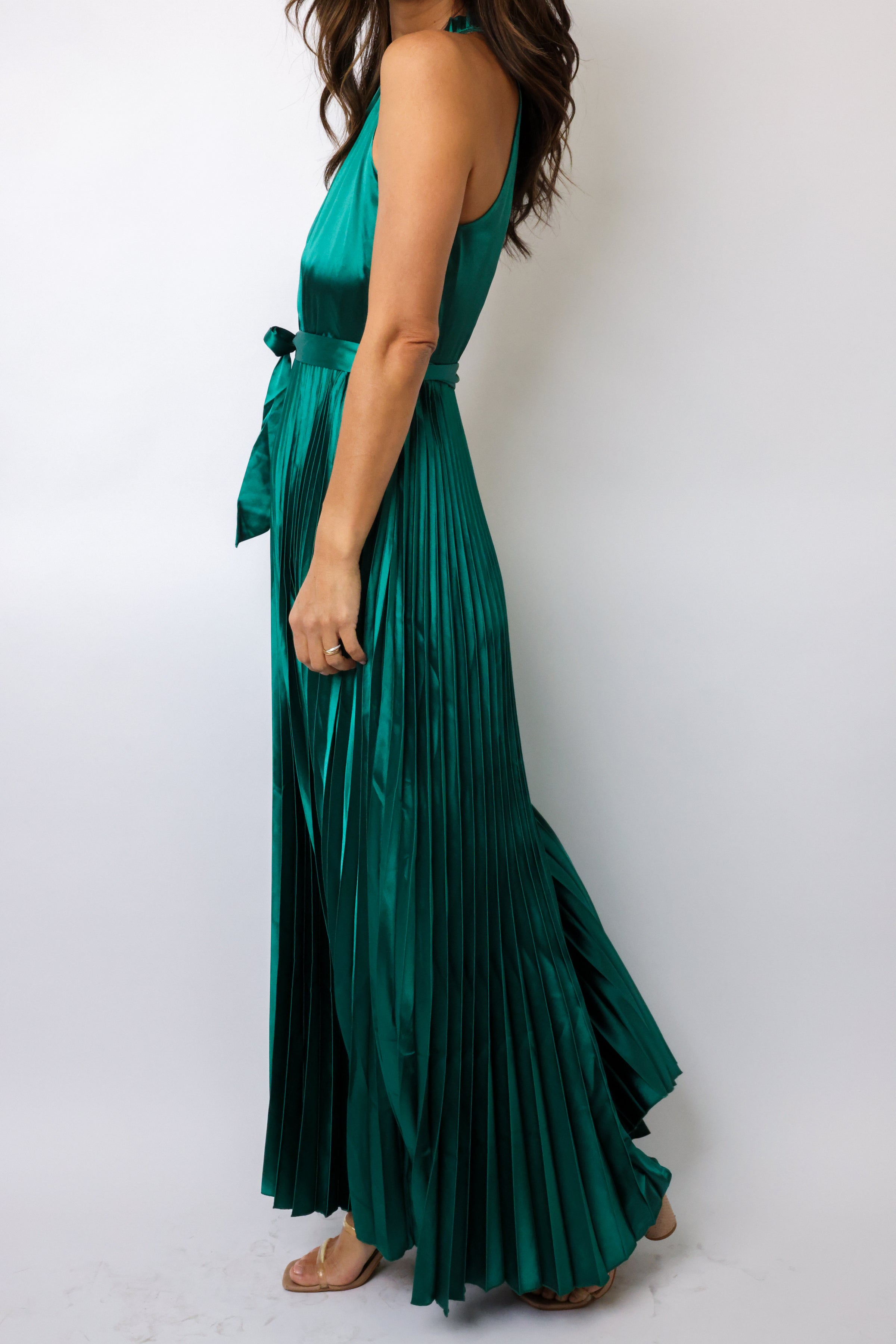 Pleated Maxi Dress