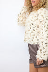 SAB Feather Sequin Cardigan