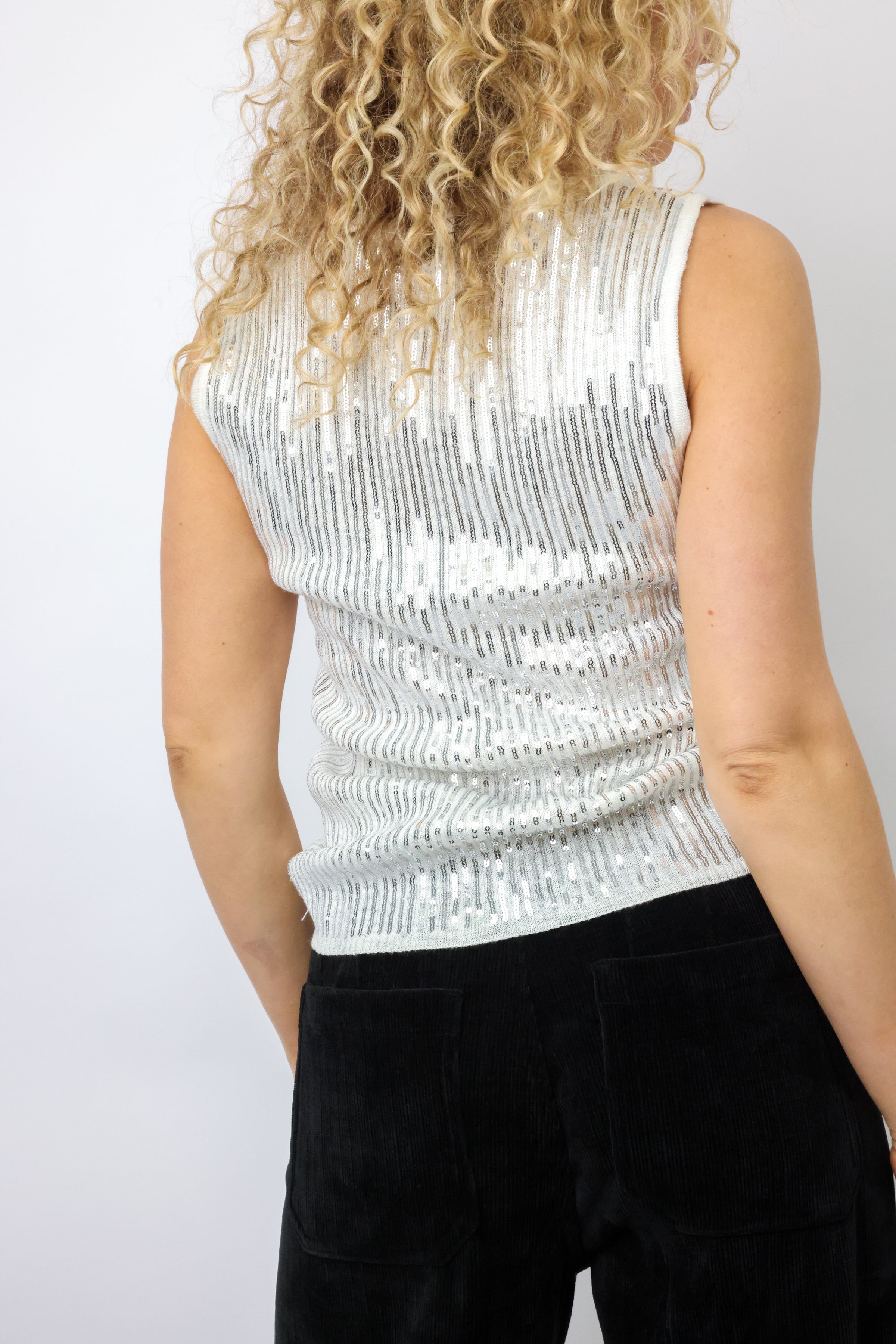 Miss Love Sequin Knit Tank