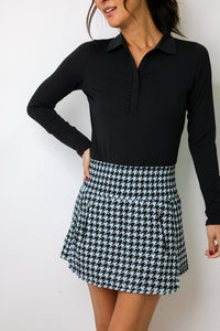 Golftini Long Sleeve Ruffle Polo