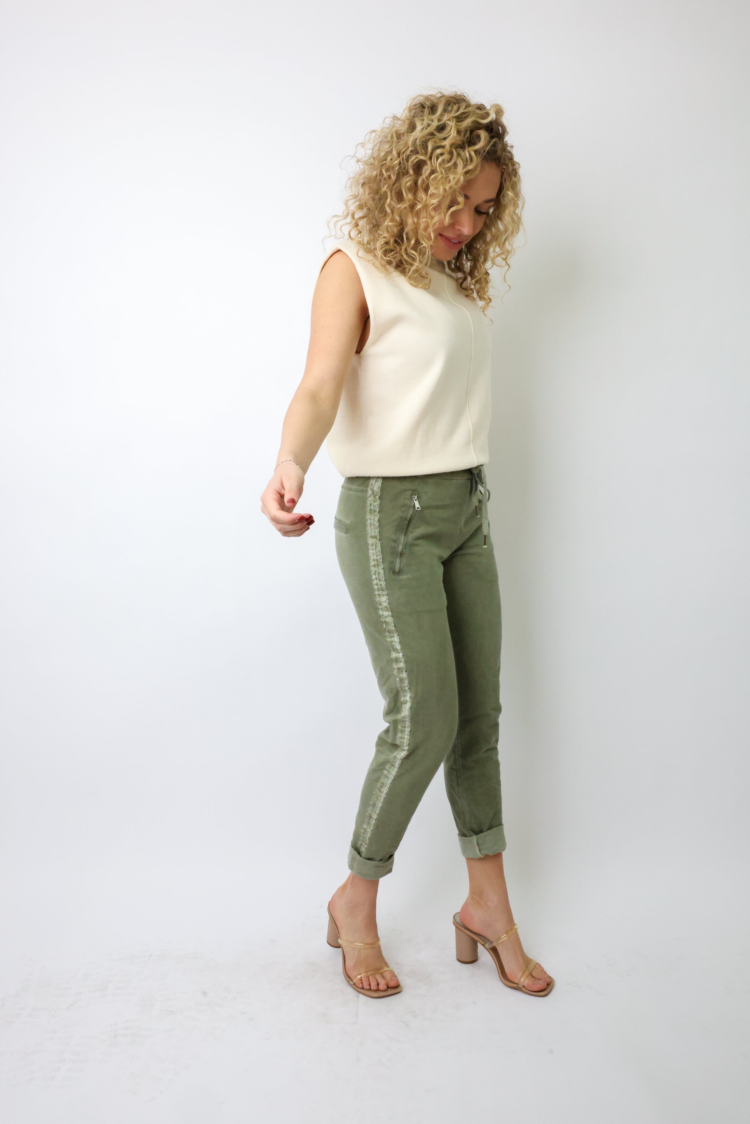 Venti6 Crinkle Jogger Cargo Pants