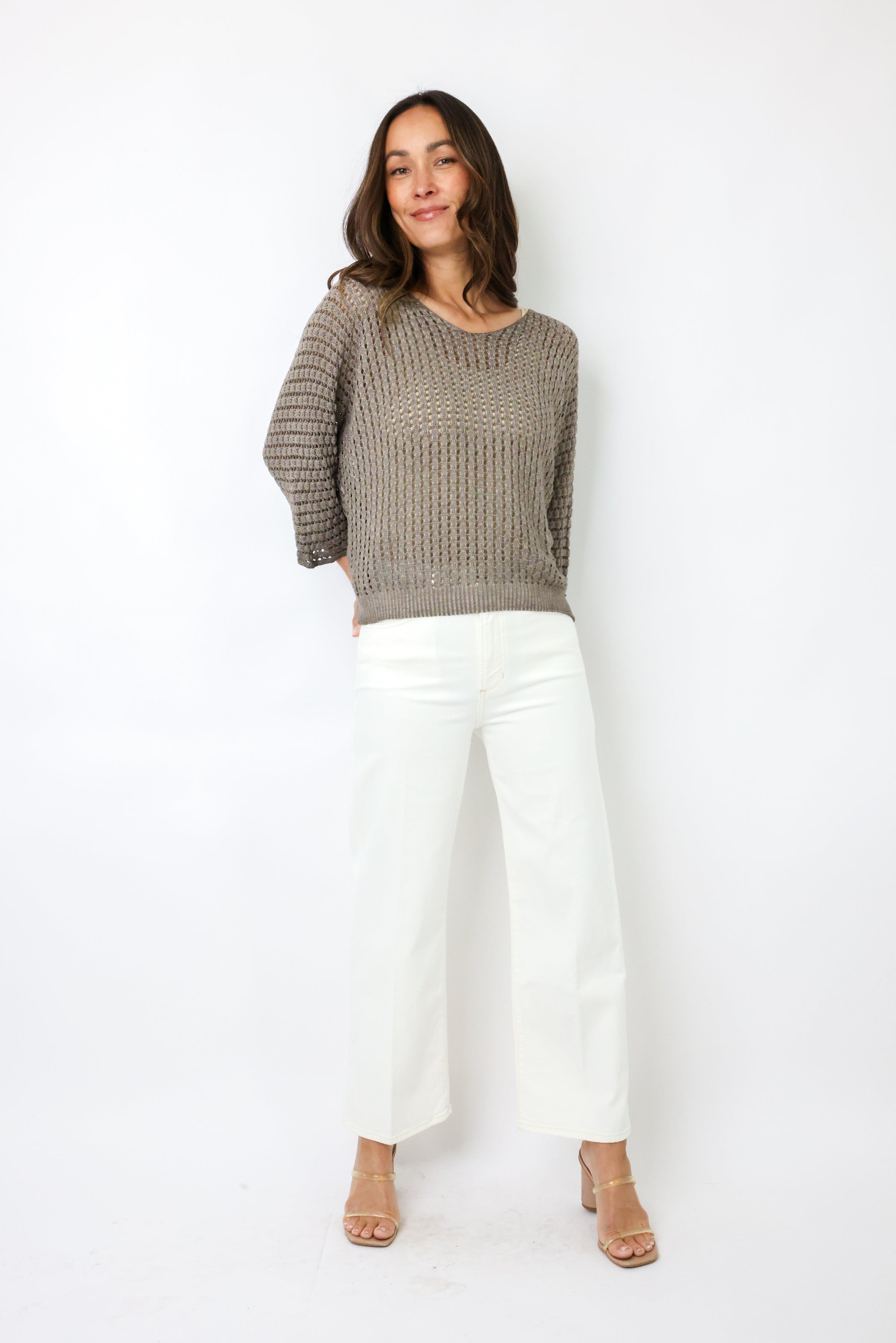 Venti6 Ridge Rib Knit Top