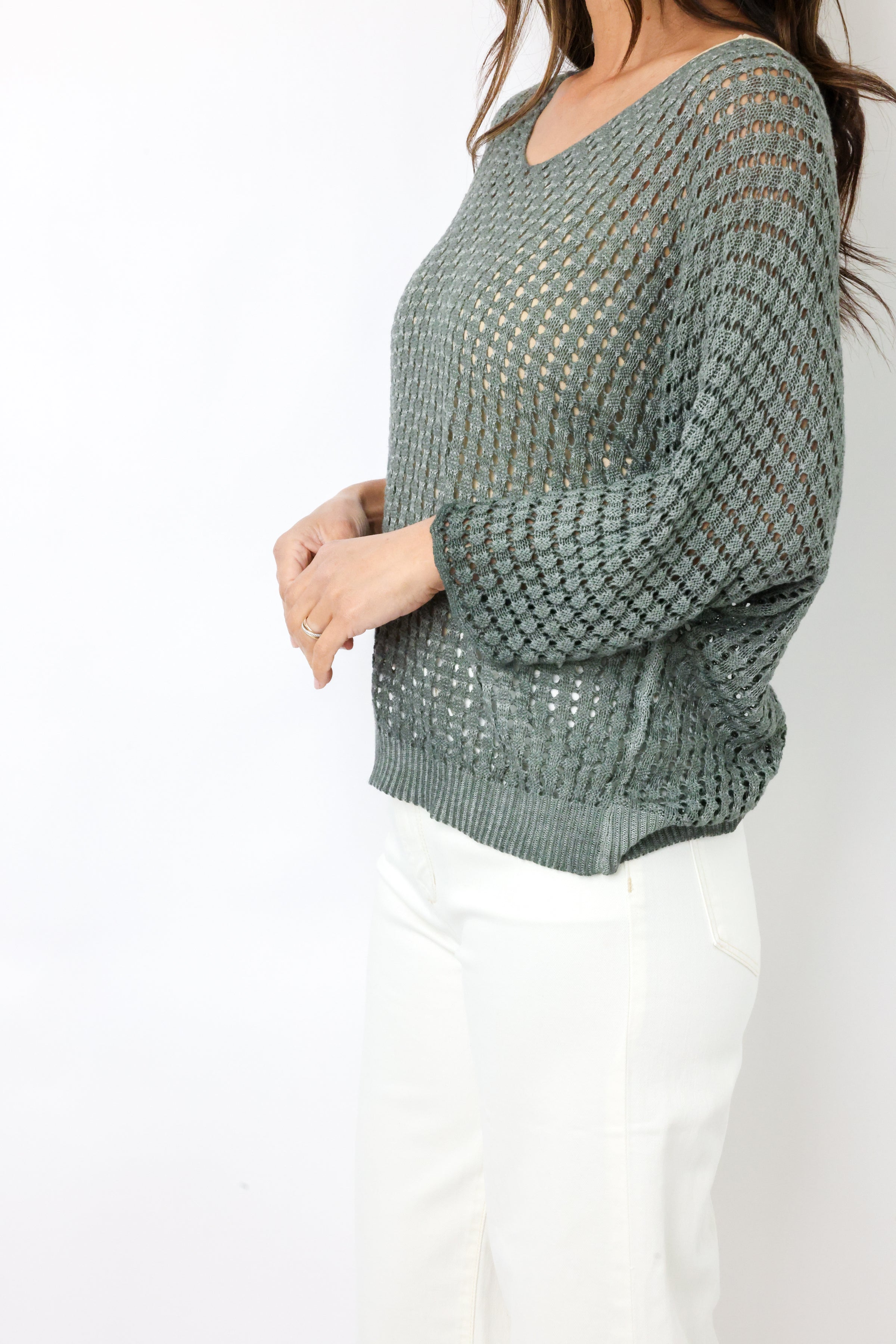 Venti6 Ridge Rib Knit Top