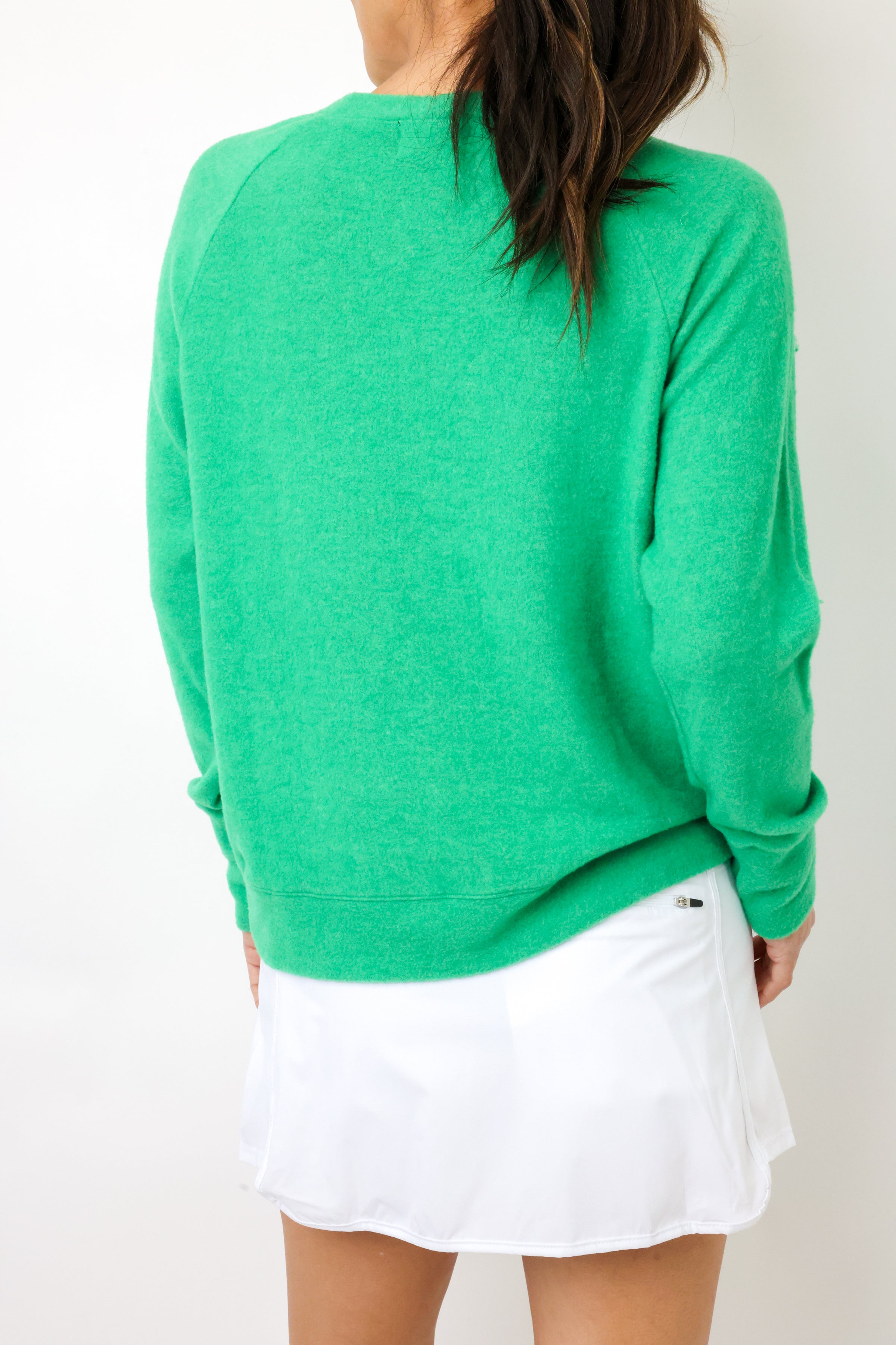 Wasted Lightweight Brushed Fleece Pullover Top