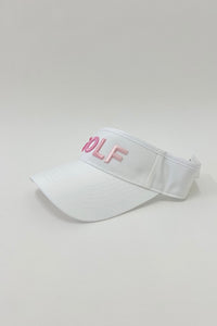 Golf Visor with Puff Logo