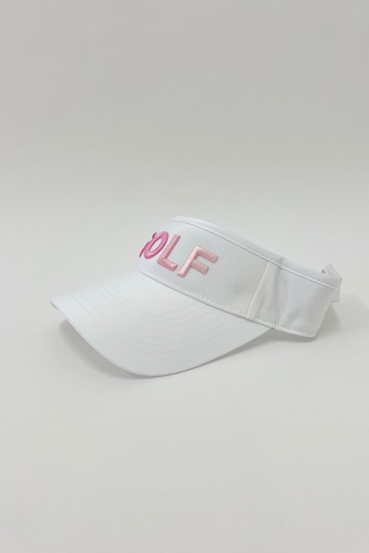 Golf Visor with Puff Logo