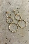 Circle Linked Dangle Earrings