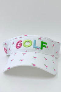 Margarita Golf Visor with Puff Logo