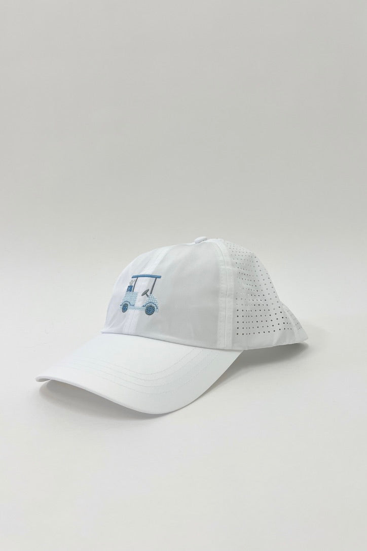 Cross Stitch Golf Cart Hat