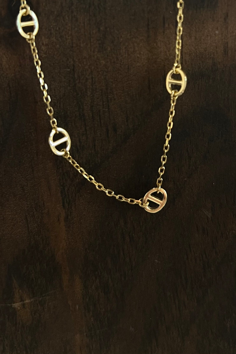 PG Designs Oval and Line Chain Necklace