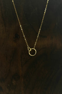 PG Designs Interlock Hoop Necklace