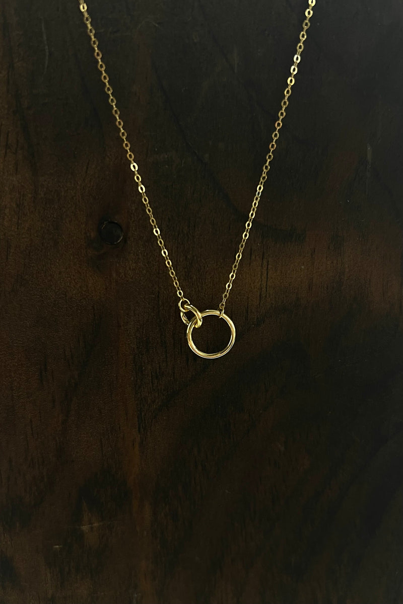 PG Designs Interlock Hoop Necklace